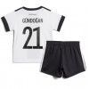 Tyskland Ilkay Gundogan #21 Hemmaställ Barn VM 2022 Korta ärmar (+ Korta byxor)